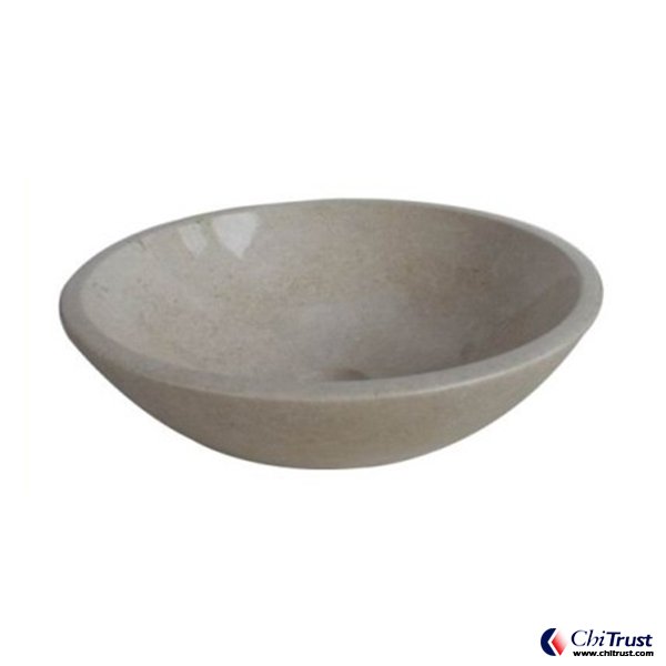 New Cream Marfil stone basin CT124